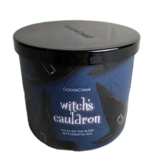 GOOSE CREEK Halloween WITCH'S CAULDRON 3 Wick CANDLE Patchouli 14.5oz NEW